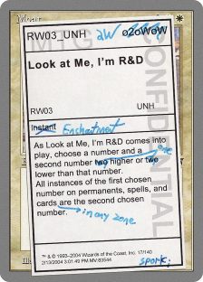 Look at Me, I’m R&D